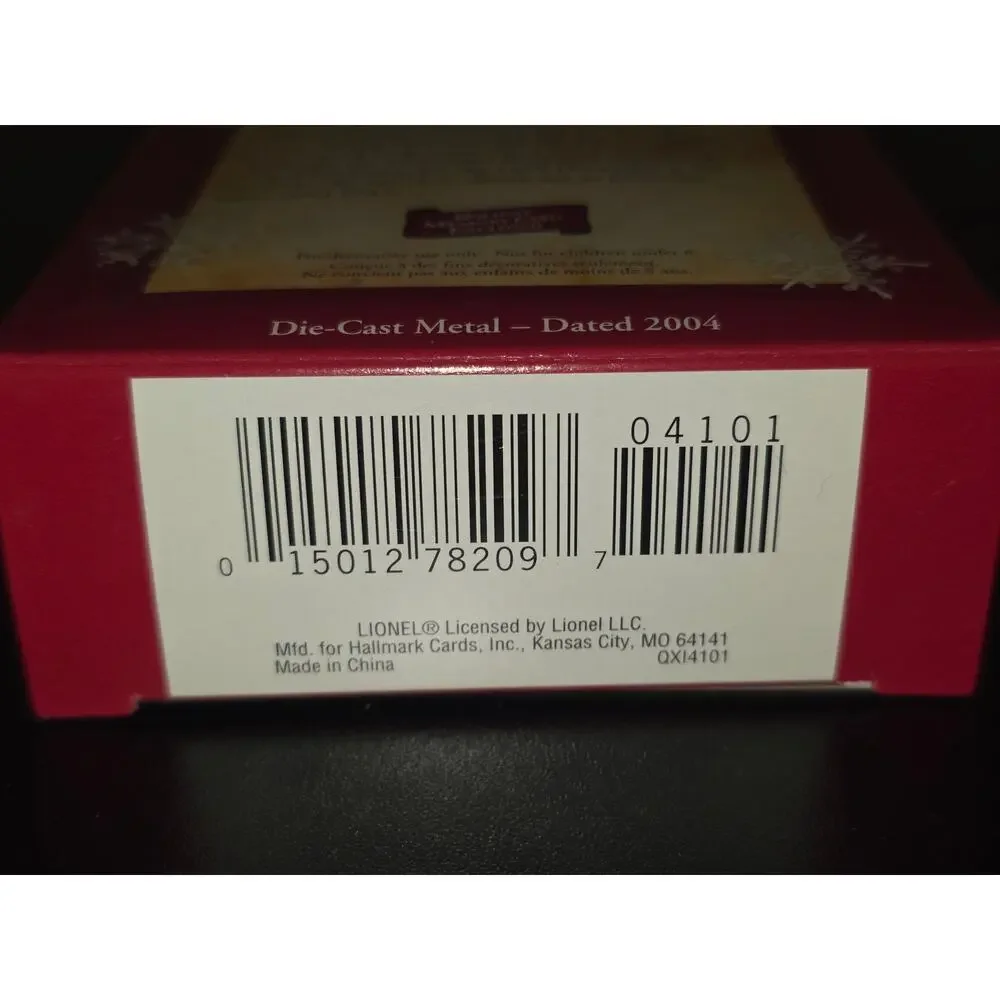 Hallmark Keepsake Ornament‎ Lionel 2004 Hiawatha Tender Metal Train
